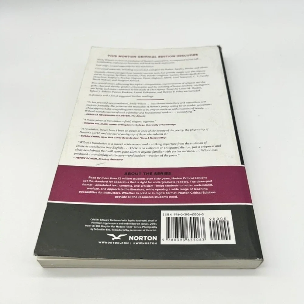 The Odyssey Homer Emily Wilson Norton Critical Edition Paperback 9780393655063